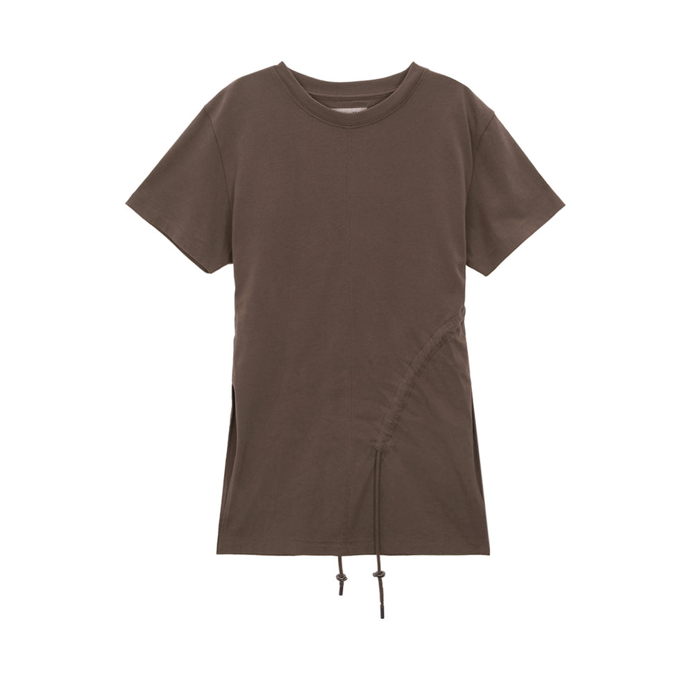 
                  
                    MATIN KIM STRING SLIT DETAIL TOP IN KHAKI BROWN
                  
                