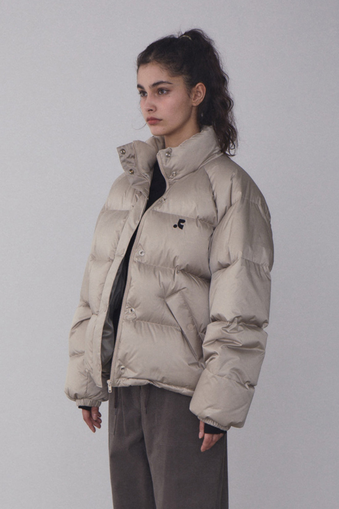 RR OVERSIZED DOWN JACKET - BEIGE