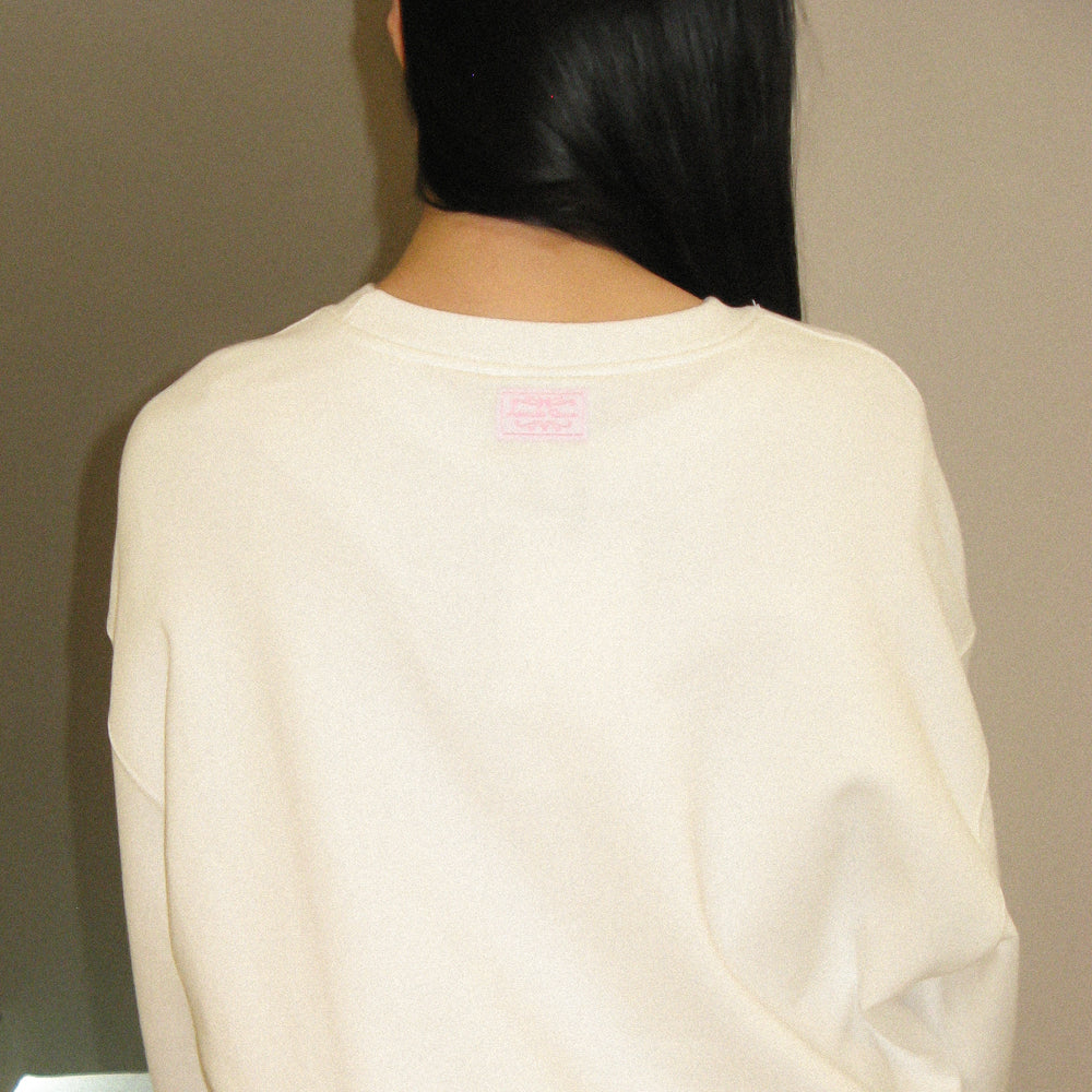 
                  
                    RONRON ROSY CHEEKS HEART EMBROIDERY SWEATSHIRTS WHITE
                  
                