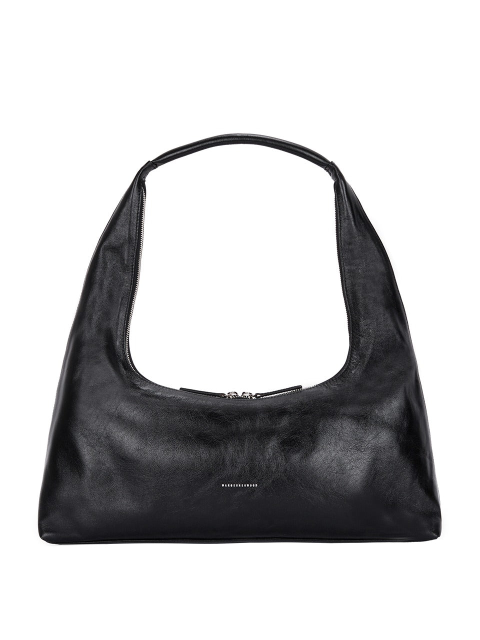 MARGESHERWOOD HOBO LARGE_black glossy plain