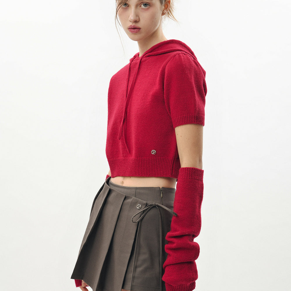 
                      
                        PAIN OR PLEASURE AMY HOODIE KNIT RED
                      
                    