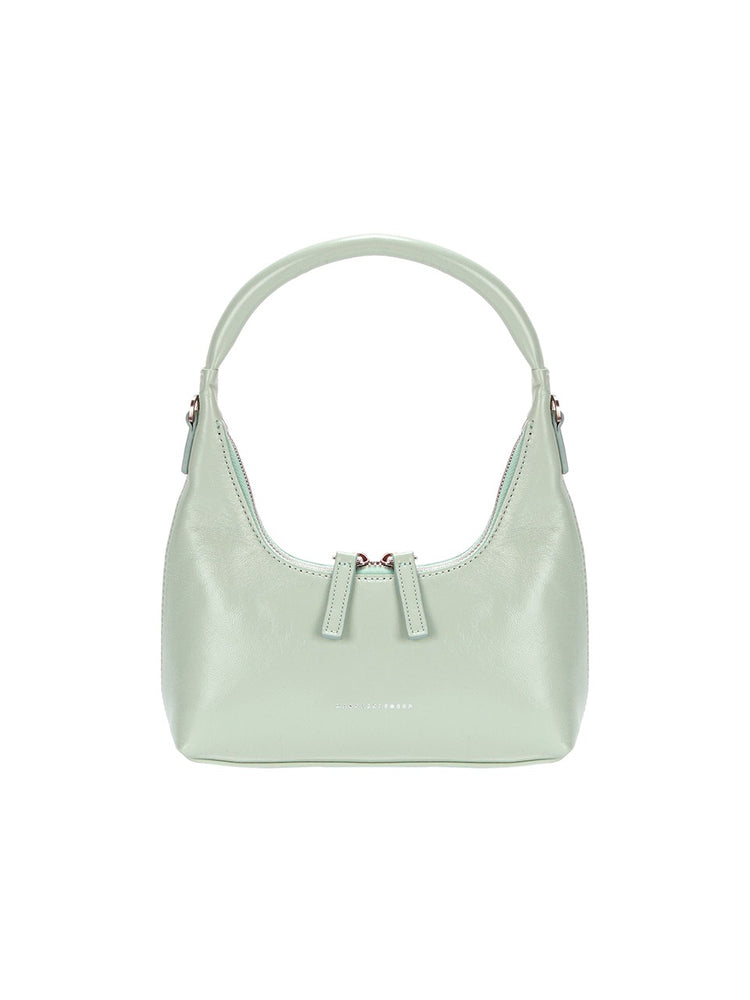 MARGESHERWOOD HOBO MINI+STRAP_mint glossy plain