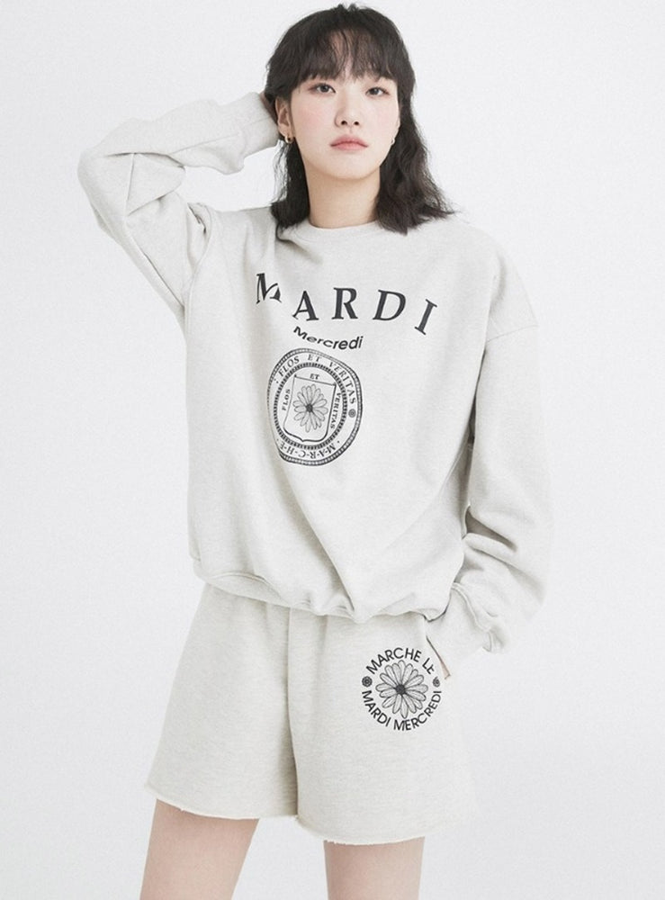 MARDI SWEATSHIRT UNIV_OATMEAL BLACK