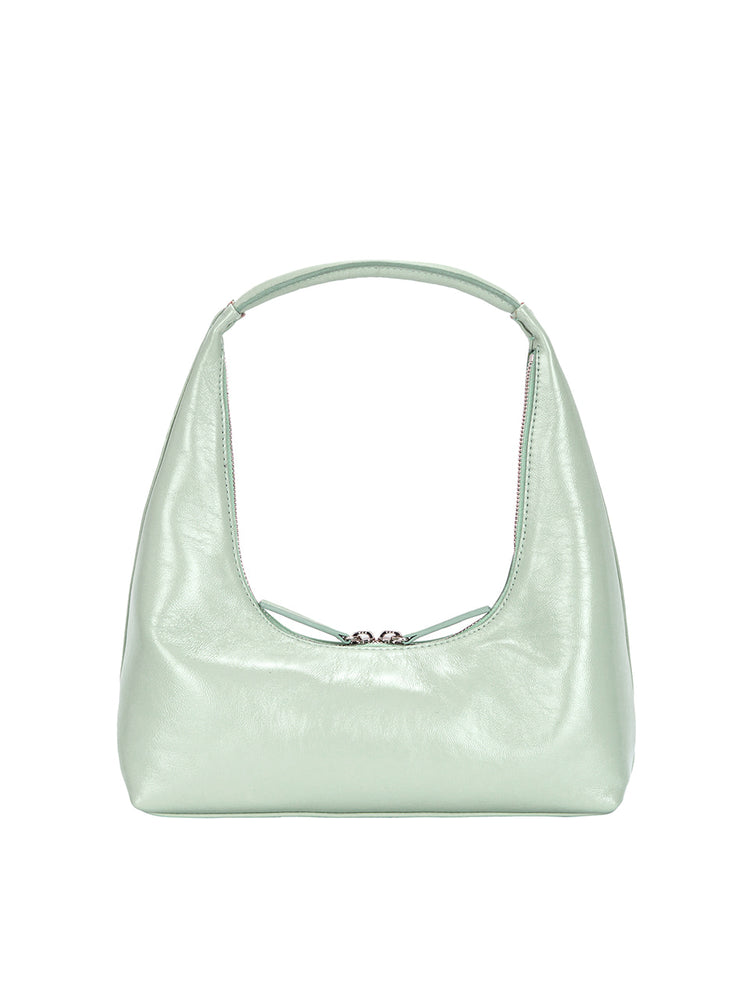 MARGESHERWOOD HOBO SHOULDER_mint glossy plain