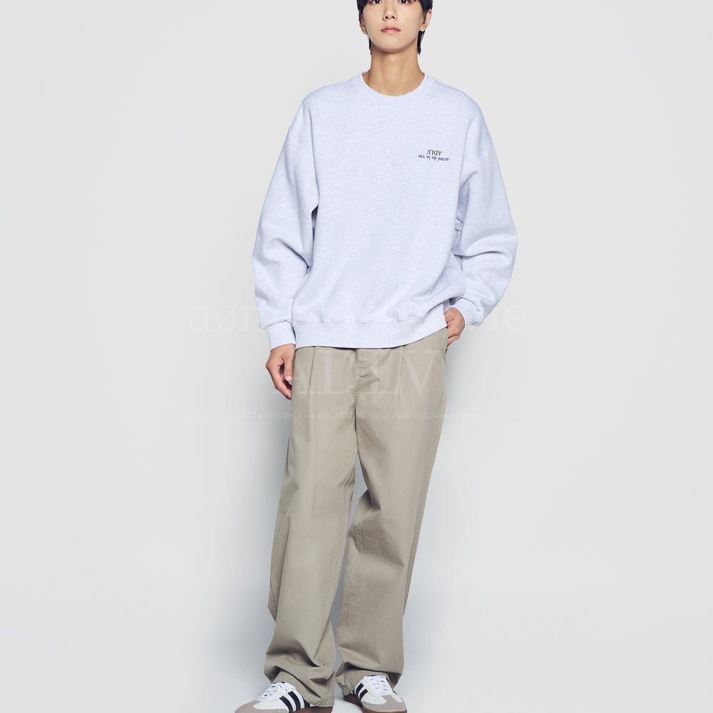 ADLV UPSIDE DOWN LOGO NAPPING ZURRY SWEATSHIRTS MELANGE