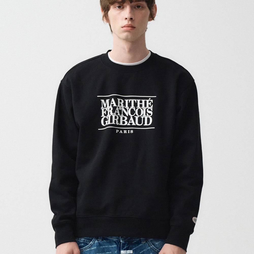 MARITHÉ CLASSIC LOGO SWEATSHIRT BLACK