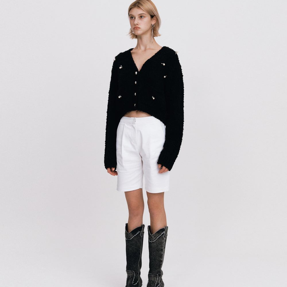 
                  
                    NOIRNINE Pearl Beading Cardigan BLACK
                  
                