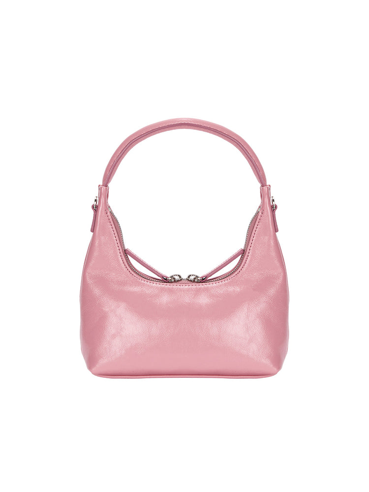 MARGESHERWOOD HOBO MINI+STRAP_candy pink glossy plain