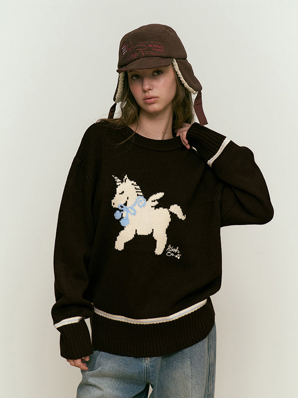 
                  
                    KIRSH CHERRY UNICORN JACQUARD KNIT BROWN
                  
                