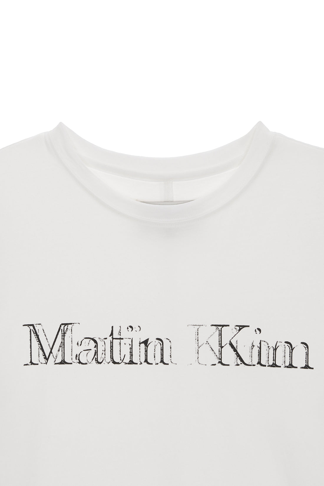 MATIN KIM SHADOW TOP IN WHITE