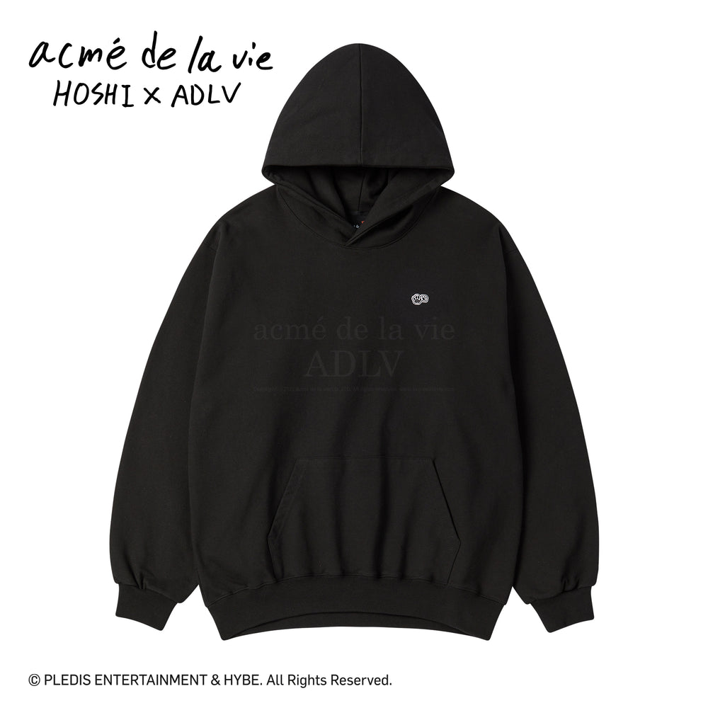 HOSHI X ADLV WAPPEN HOODIE BLACK