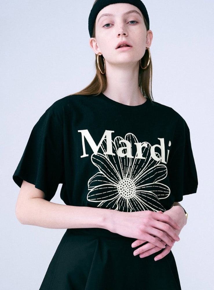 MARDI TSHIRT FLOWERMARDI_BLACK CREAM