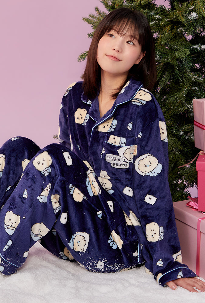 
                  
                    SPAO x Yurang Broken Bear Sleeping Pajamas NAVY
                  
                