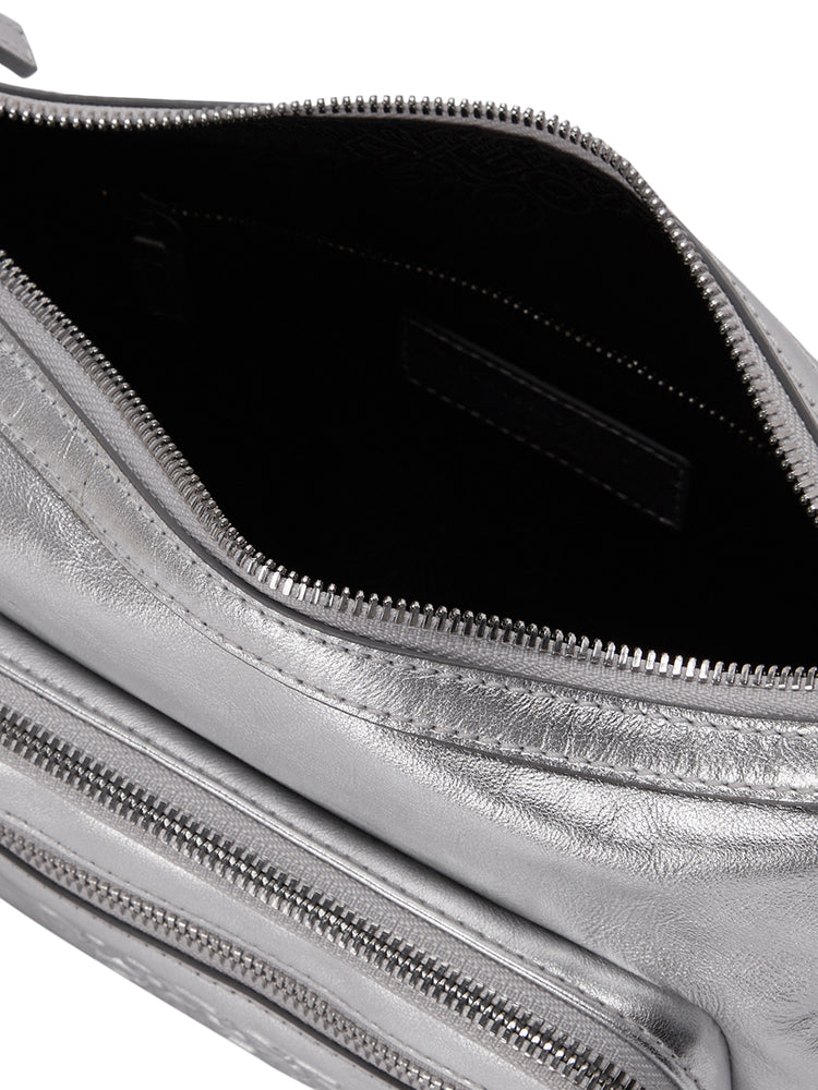 
                  
                    MARGESHERWOOD OUTPOCKET HOBO MINI_metallic silver foiled plain
                  
                