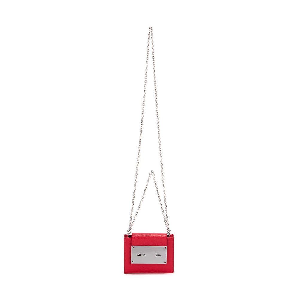 MATIN KIM ACCORDION MINI BAG IN RED