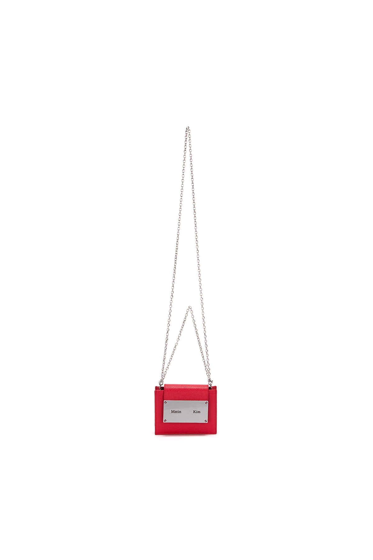 MATIN KIM ACCORDION MINI BAG IN RED