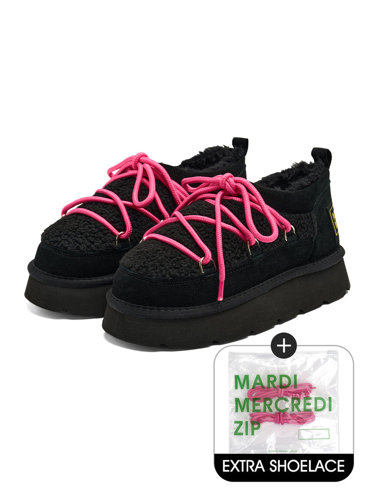 MARDI LUNE SLIP-ON SHOELACE SET_BLACK