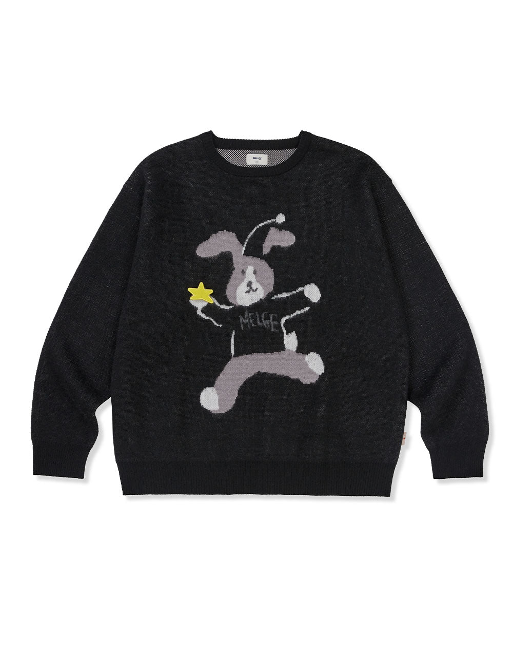 MMLG HOLIDAY MELGE KNIT (BLACK)