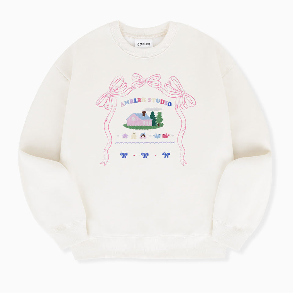 
                  
                    AMBLER Ribbon House Overfit Sweatshirt
                  
                