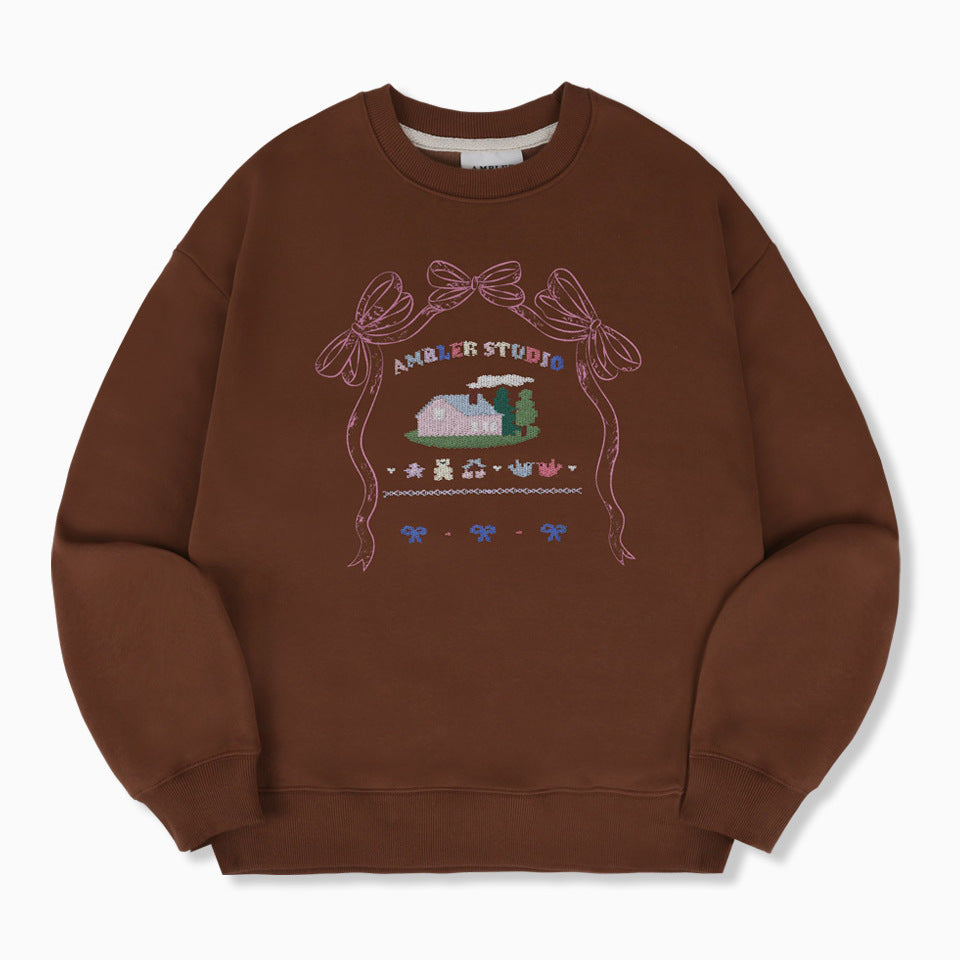 
                  
                    AMBLER Ribbon House Overfit Sweatshirt
                  
                