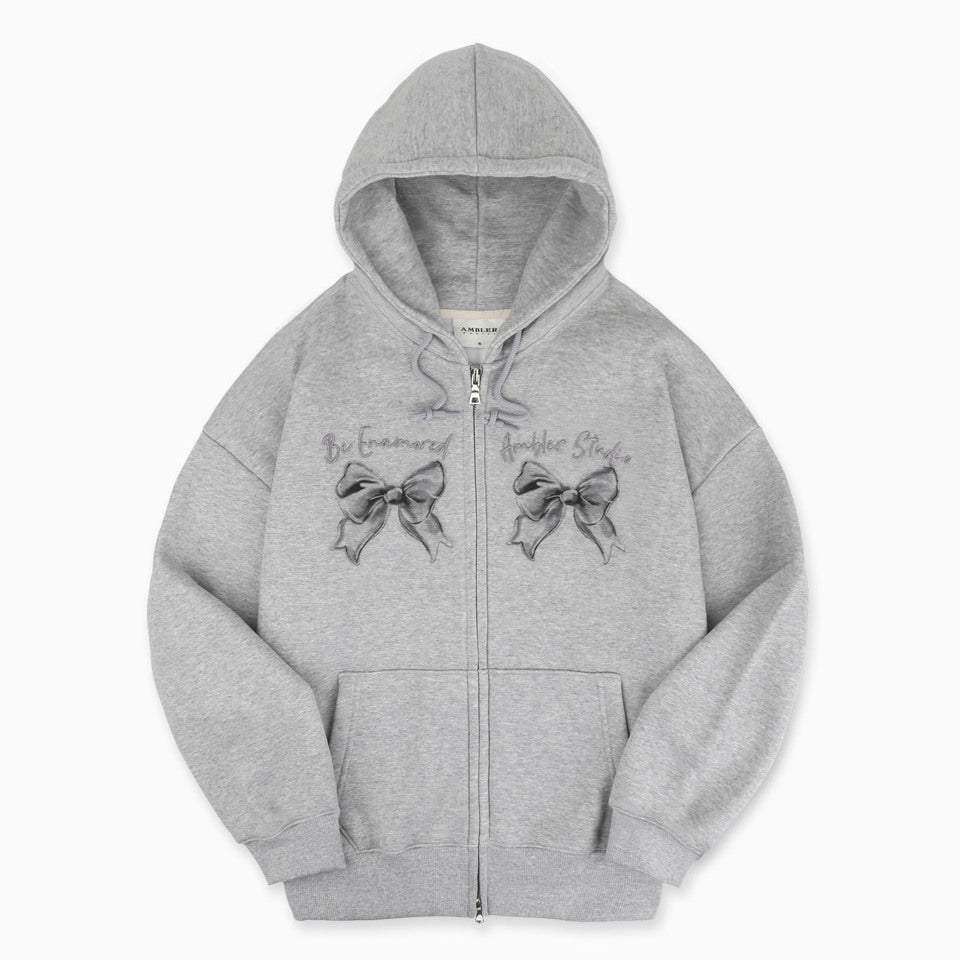 
                  
                    AMBLER Metal Ribbon Over Fit Hoodie Zip-UP
                  
                