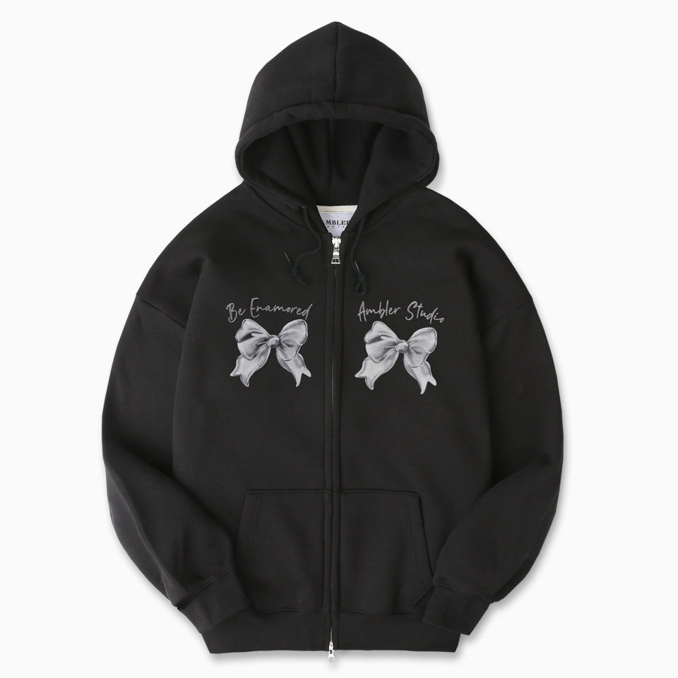 
                  
                    AMBLER Metal Ribbon Over Fit Hoodie Zip-UP
                  
                