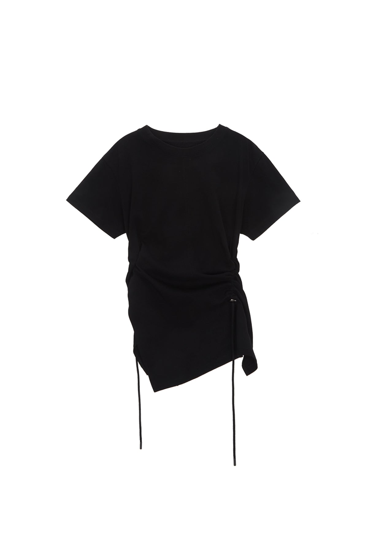 MATIN KIM STRING SLIT DETAIL TOP IN BLACK