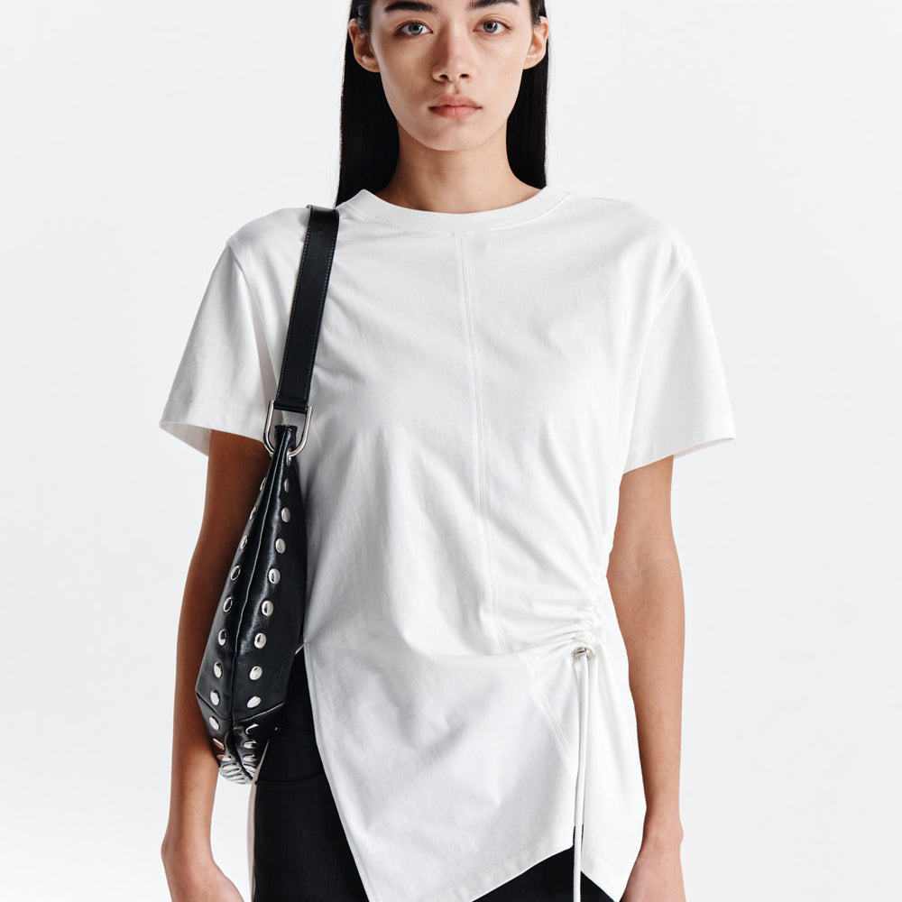 
                  
                    MATIN KIM STRING SLIT DETAIL TOP IN WHITE
                  
                