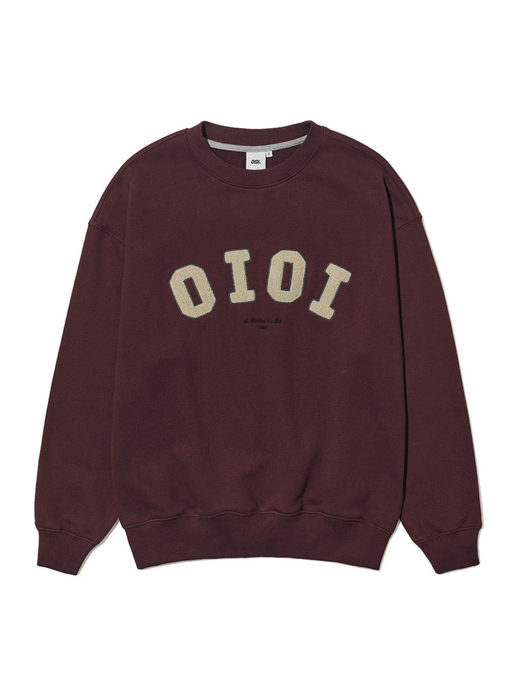 O!Oi SIGNATURE BOUCLE SWEATSHIRT BURGUNDY