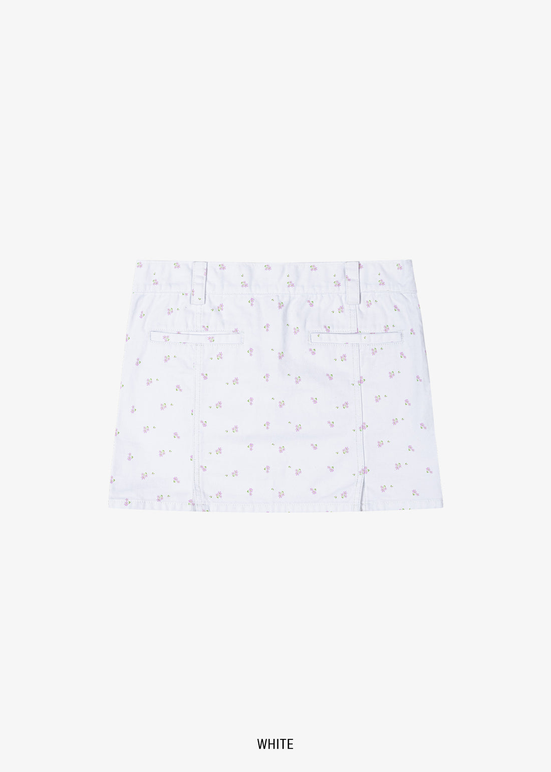 GRVB FLORAL TWILL MINI SKIRT