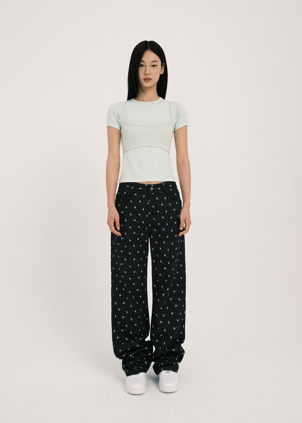 GRVB FLORAL TWILL MINI DUNE PANTS