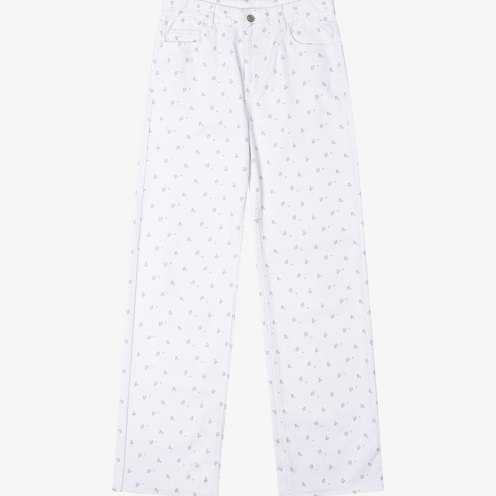 
                      
                        GRVB FLORAL TWILL MINI DUNE PANTS
                      
                    