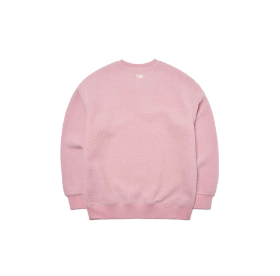 【IN STOCK】MLB NEW YORK YANKEE SMILE SWEATSHIRT PINK