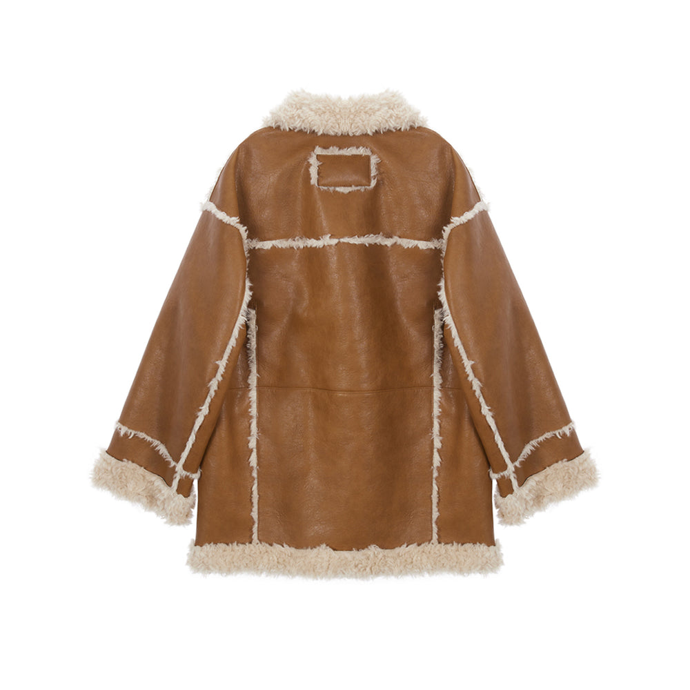 
                      
                        MATIN KIM REVERSIBLE MUSTANG JUMPER IN CAMEL
                      
                    