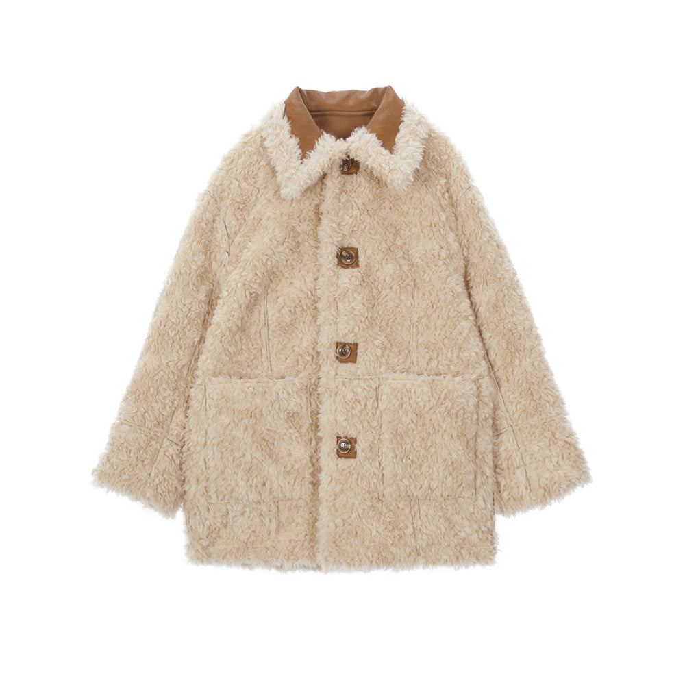 
                      
                        MATIN KIM REVERSIBLE MUSTANG JUMPER IN CAMEL
                      
                    