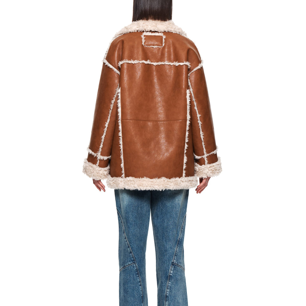 
                      
                        MATIN KIM REVERSIBLE MUSTANG JUMPER IN CAMEL
                      
                    