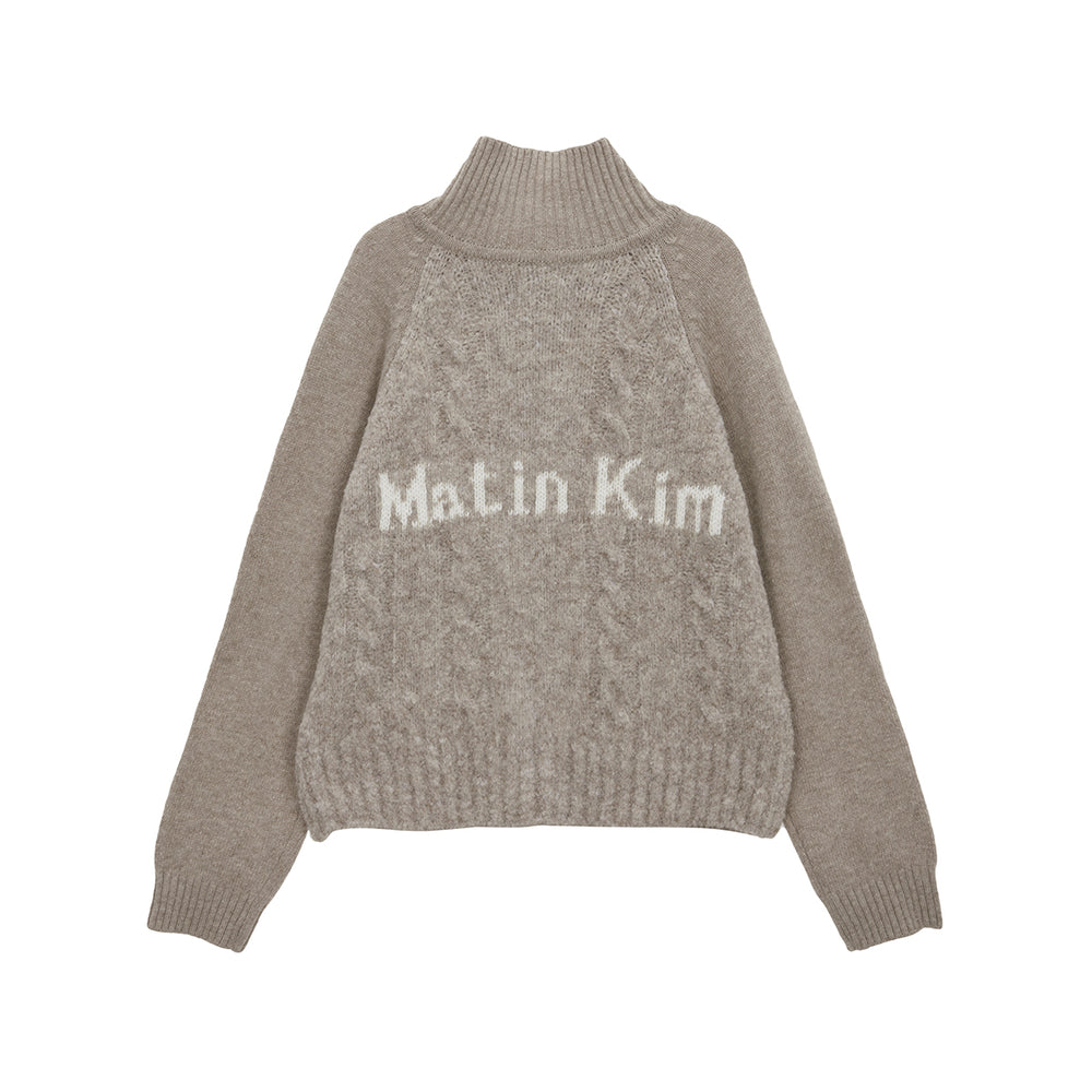 
                  
                    MATIN KIM SPELL POINT CABLE KNIT ZIP UP
                  
                