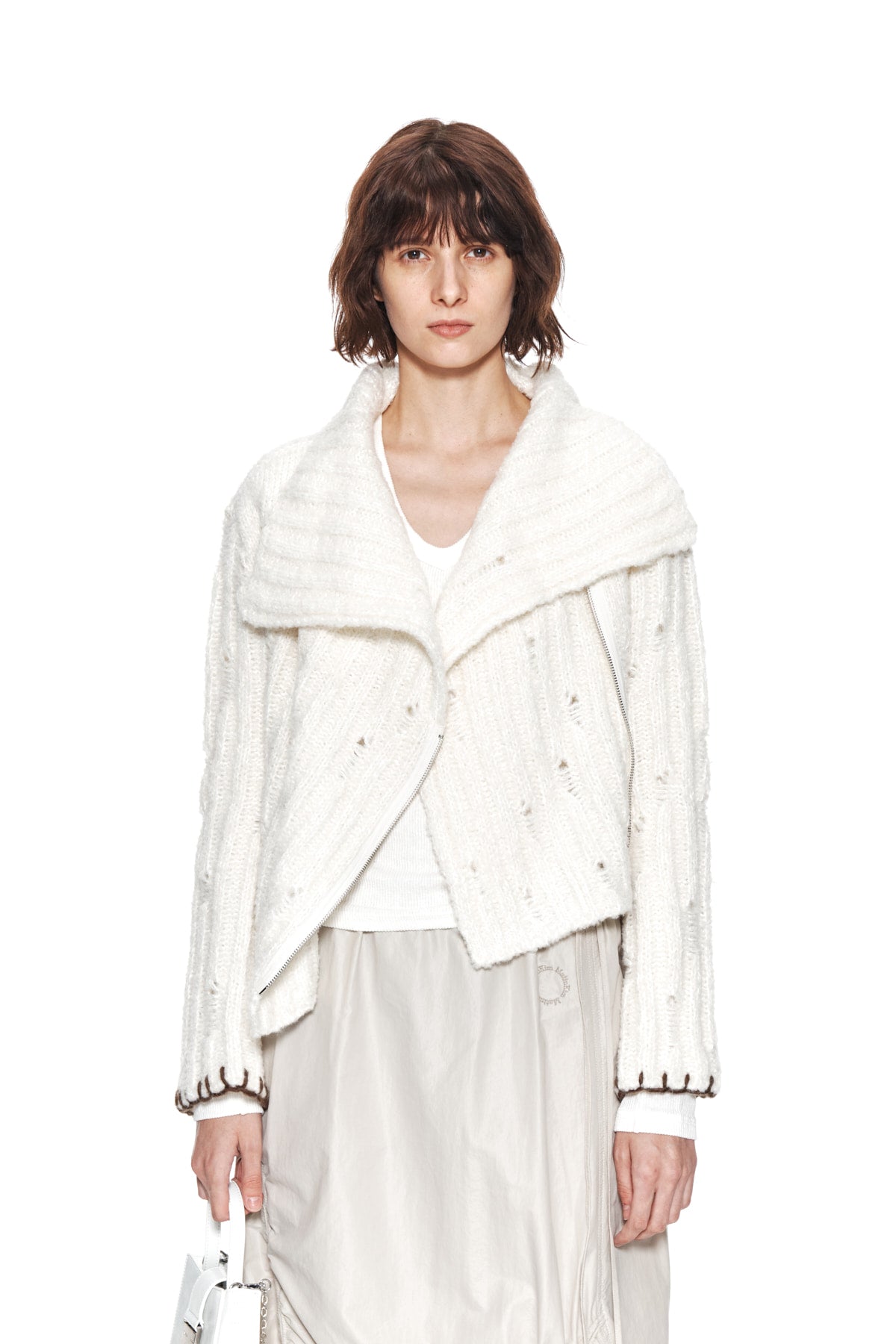 MATIN KIM TWO WAY KNIT CARDIGAN JACKET