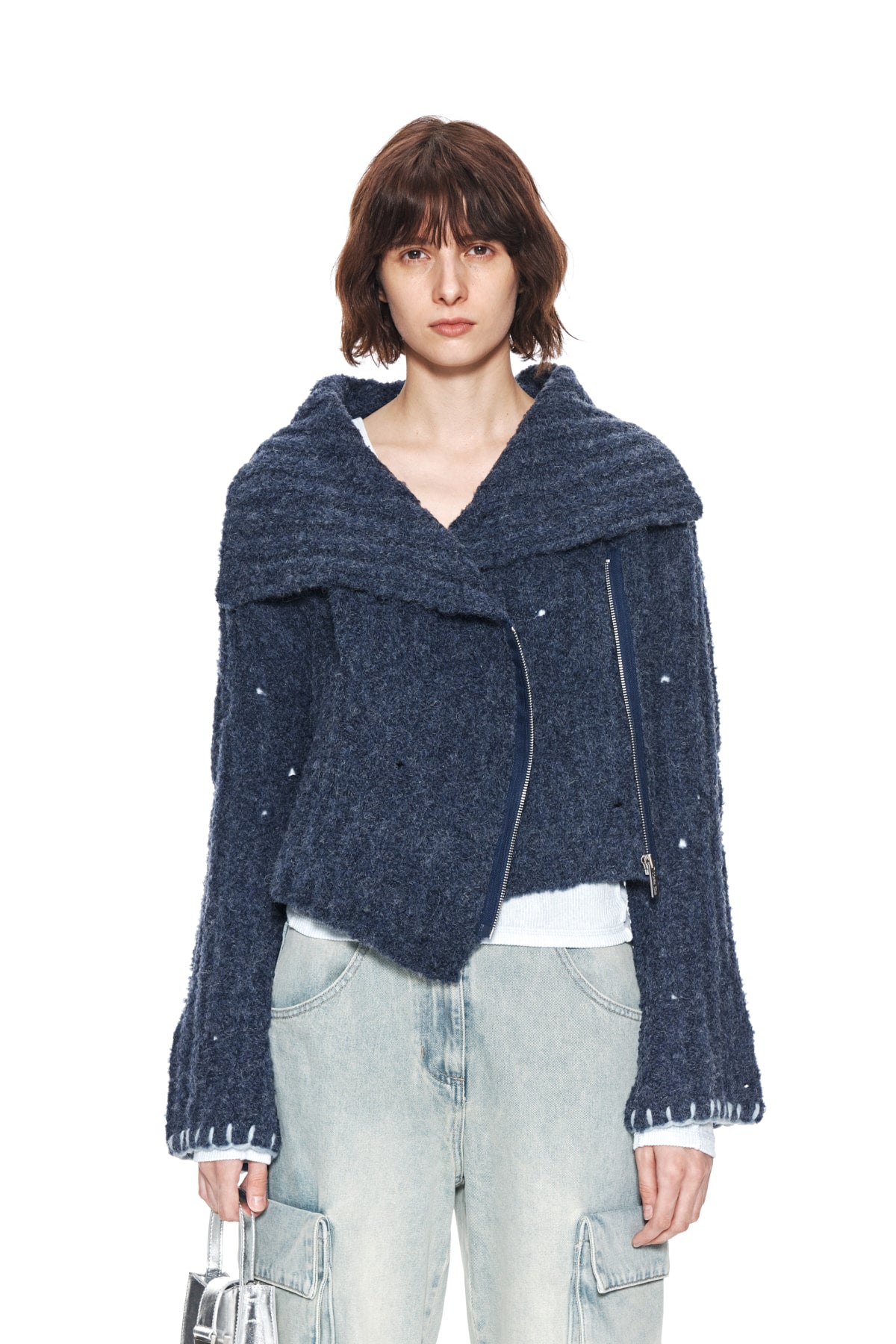 MATIN KIM TWO WAY KNIT CARDIGAN JACKET