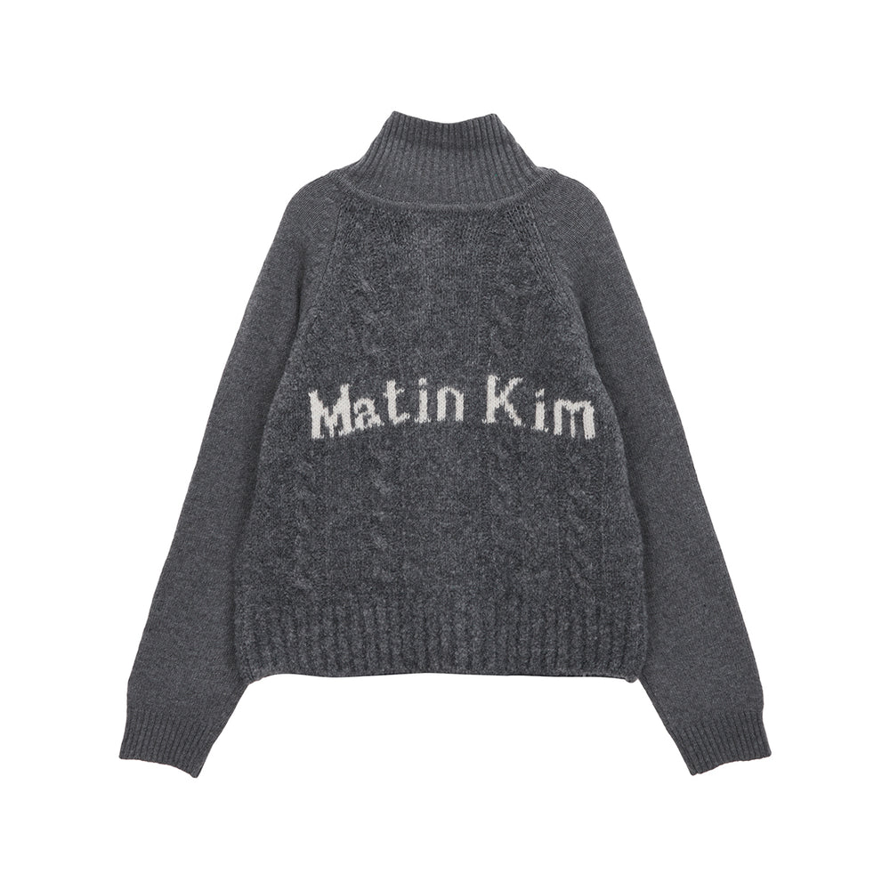 
                  
                    MATIN KIM SPELL POINT CABLE KNIT ZIP UP
                  
                