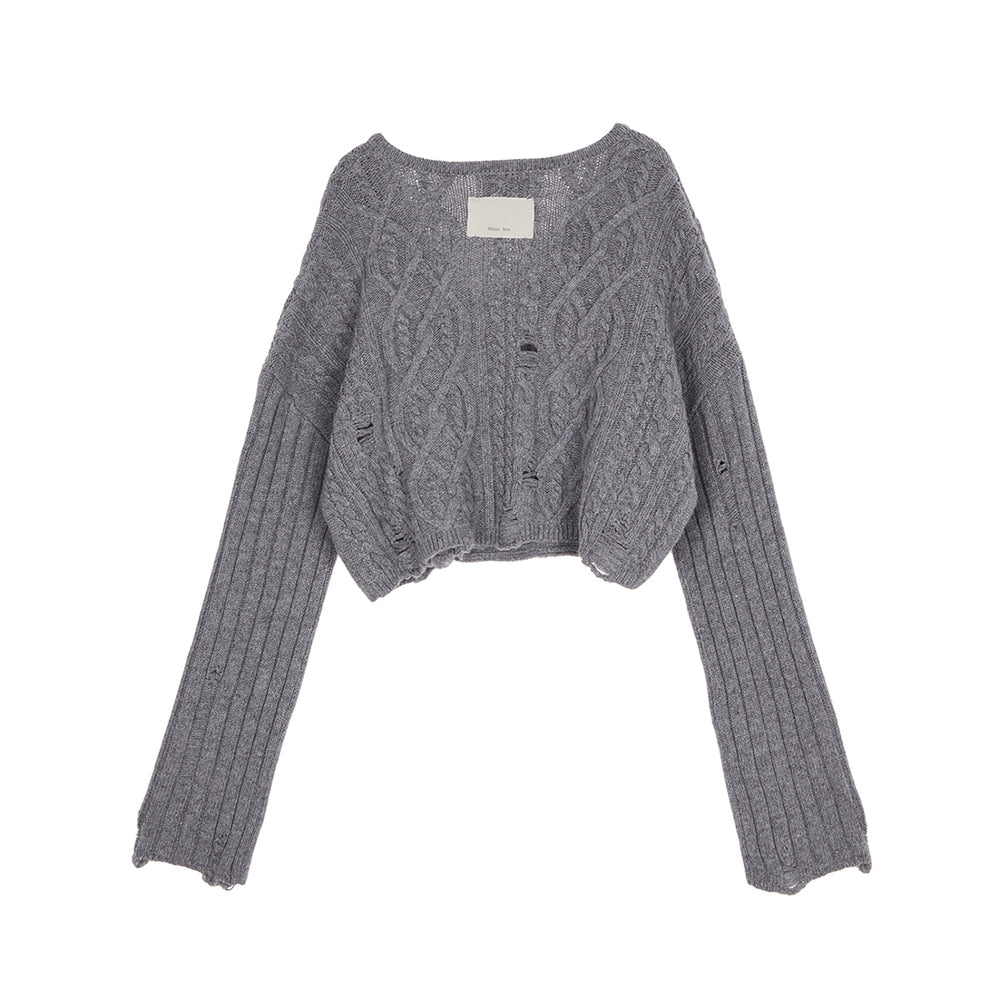 
                  
                    MATIN KIM CABLE SHAWL CARDIGAN
                  
                