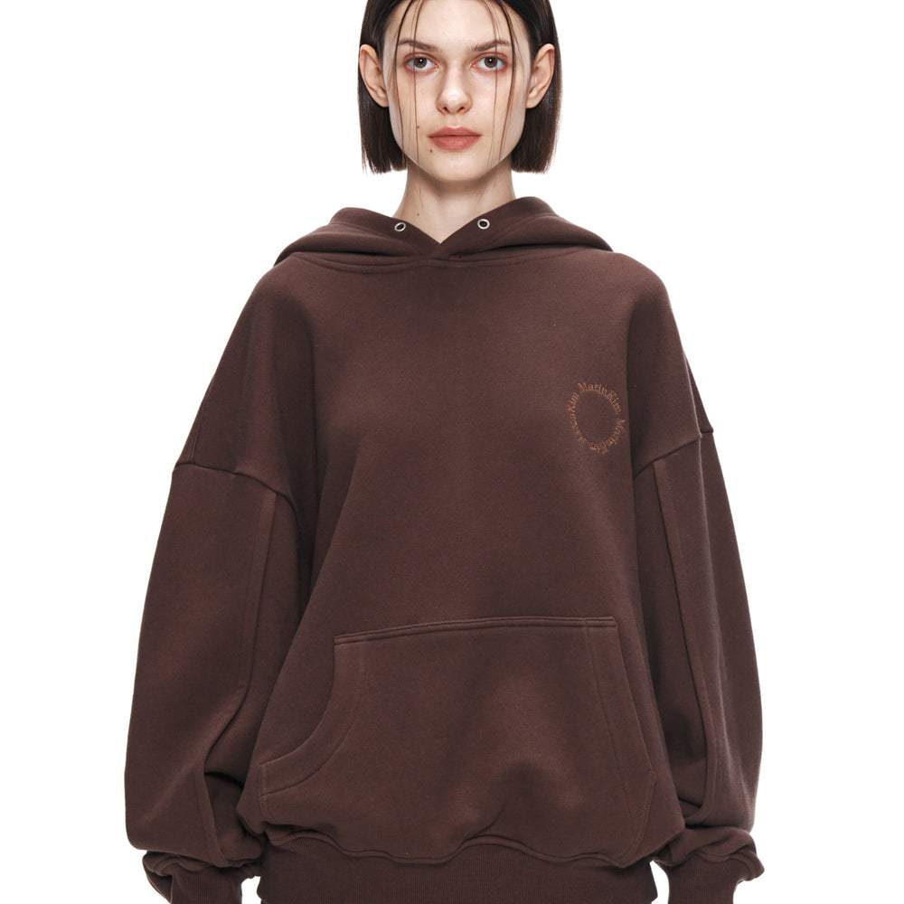 MATIN KIM OBLIQUE POCKET HOODY