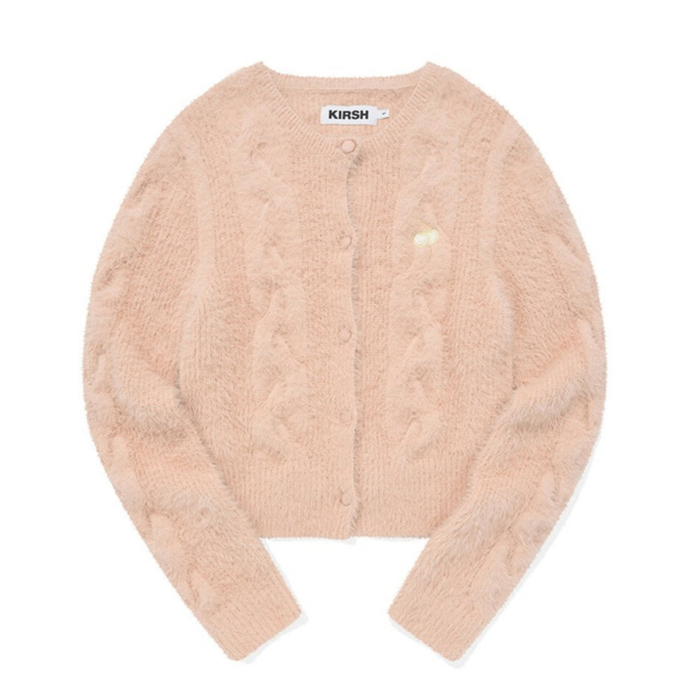 
                  
                    KIRSH CHERRY MOHAIR KNIT CARDIGAN
                  
                