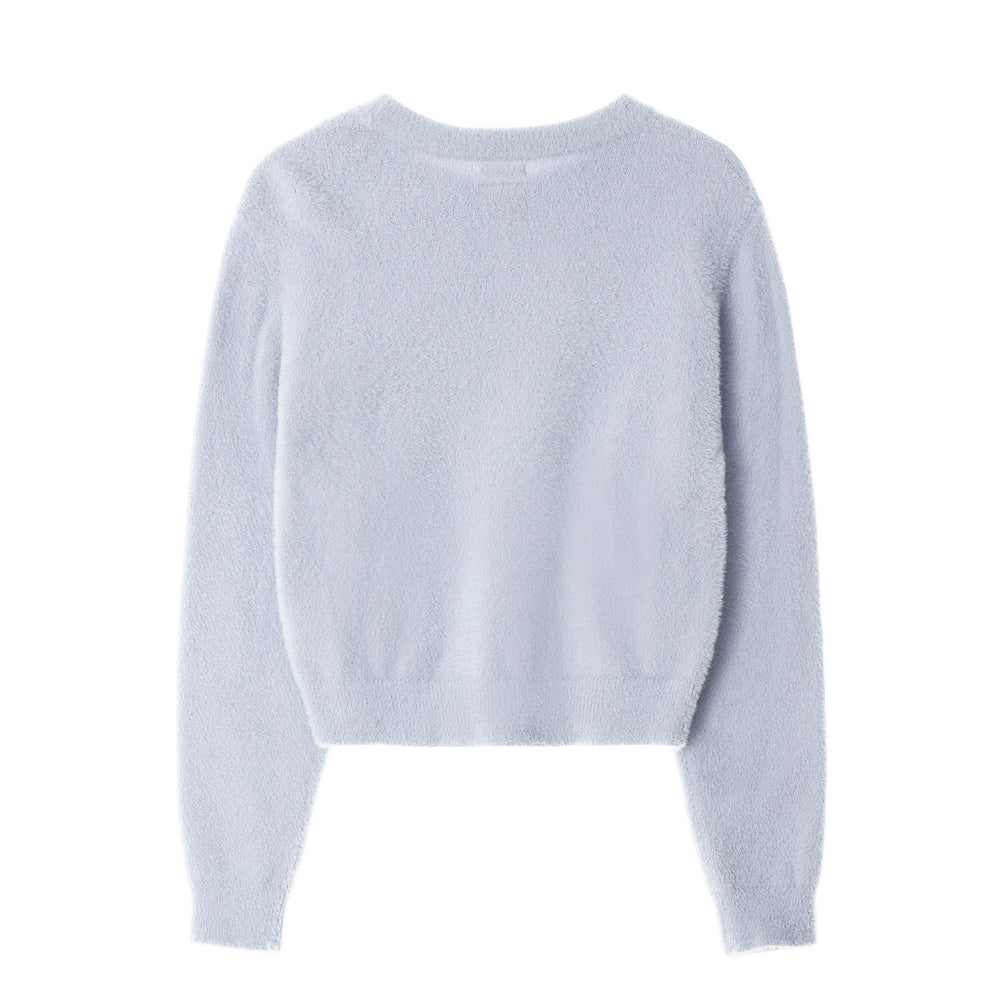 
                  
                    LEE Women's Round Neck Hairy Logo Knit Sky Blue
                  
                