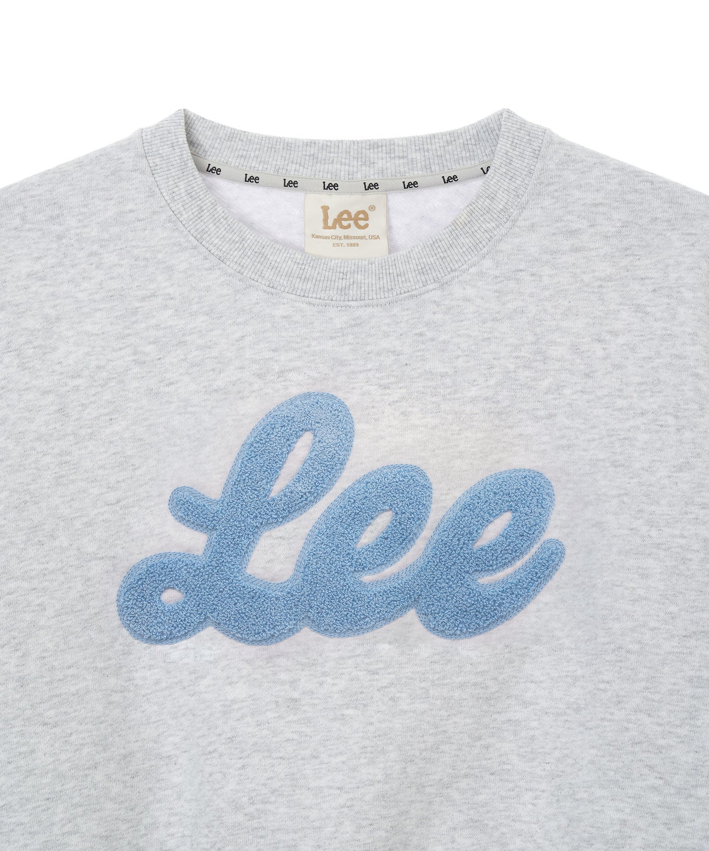 LEE Buckle Union Logo Sweatshirt Light Gray