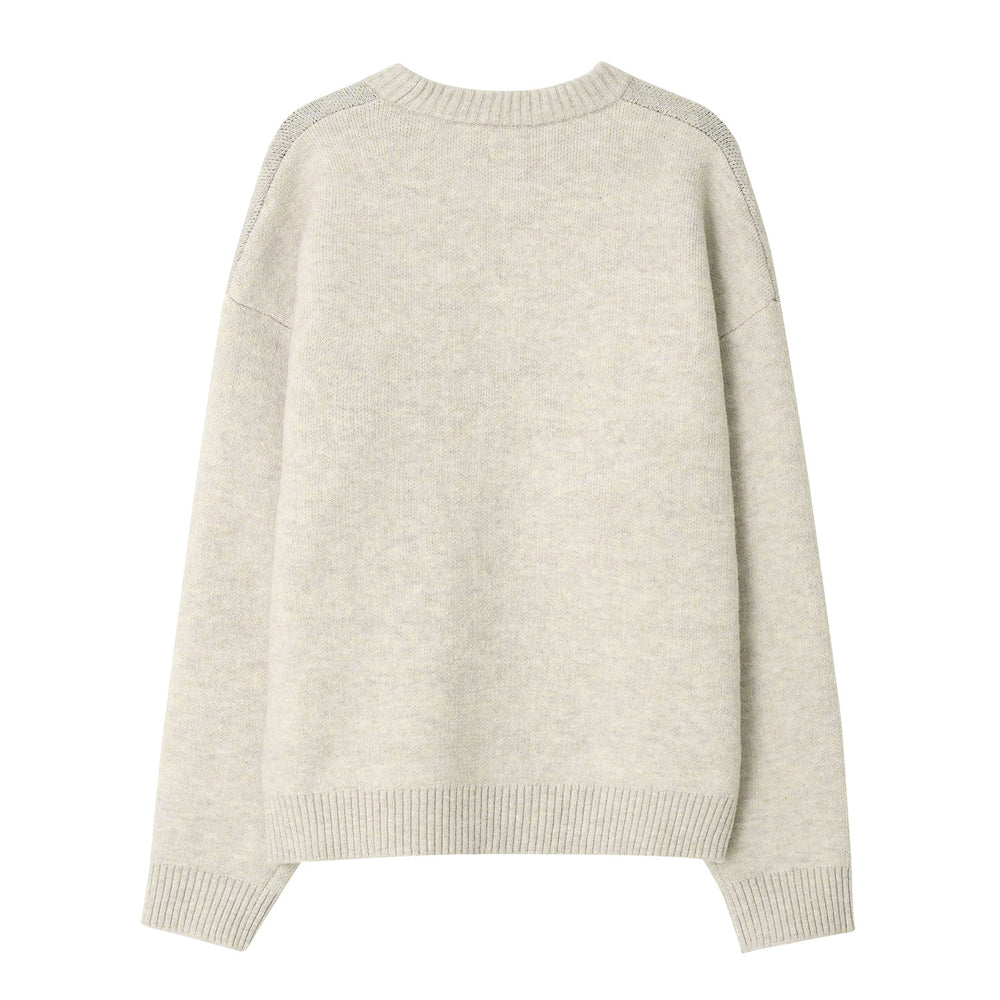 LEE Big Twitch Logo Knit Beige