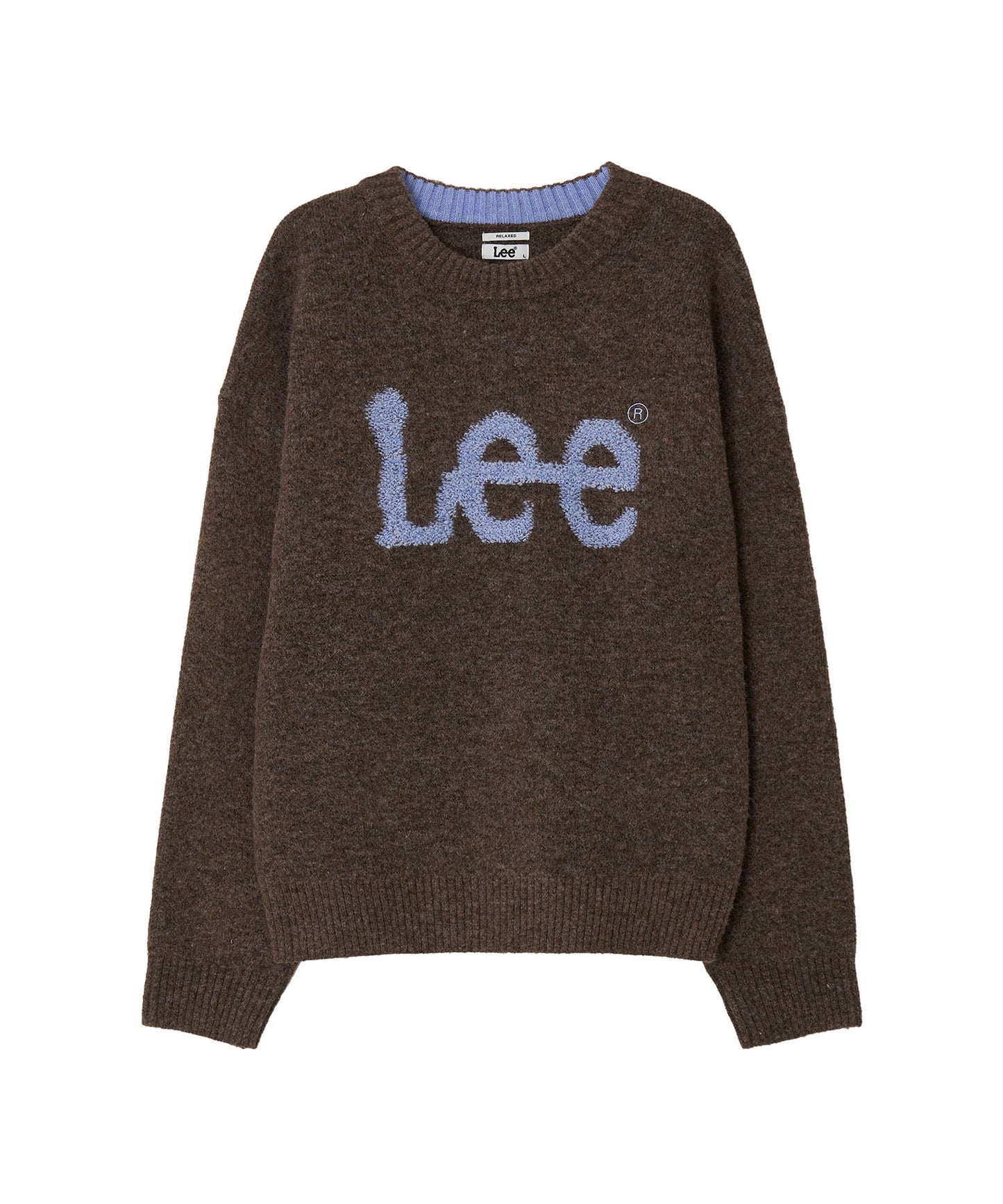 LEE Big Twitch Logo Knit Chocolate