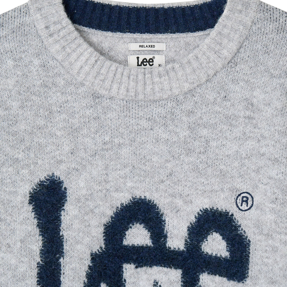 
                  
                    LEE Big Twitch Logo Knit Light Grey
                  
                