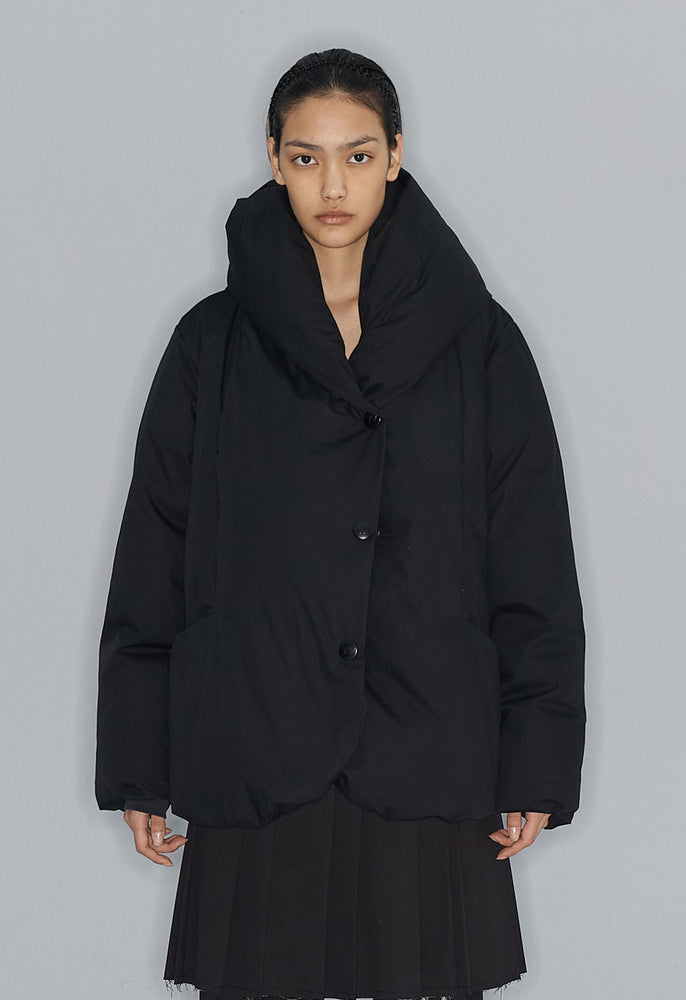 OPEN YY COTTON BLANKET PUFFER BLACK