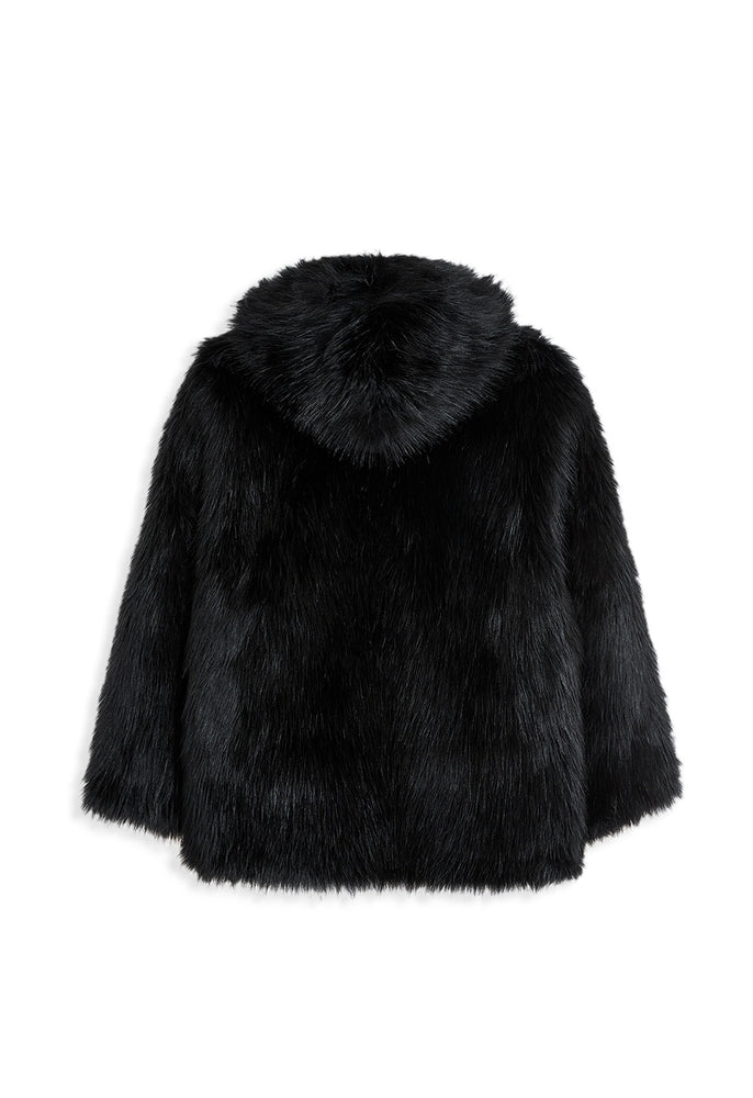 
                  
                    OPEN YY REVERSIBLE FAUX FUR HOOD JACKET BLACK
                  
                